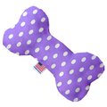 Pet Pal Polka Dots Bone Dog ToyPurple 6 in. PE854843